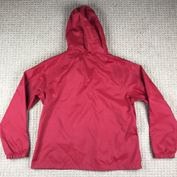 LL bean red lightweight windbreaker jacket size M - Picture 4 of 5